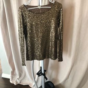 Jcrew L/S Embellished Top
